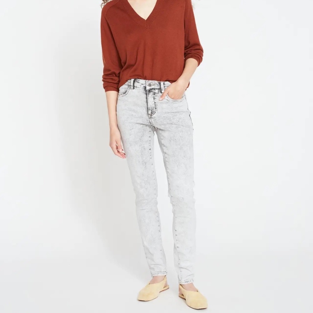 Seine High Rise Skinny Acid Wash Jeans - Size 8 (Fits more like a 10)